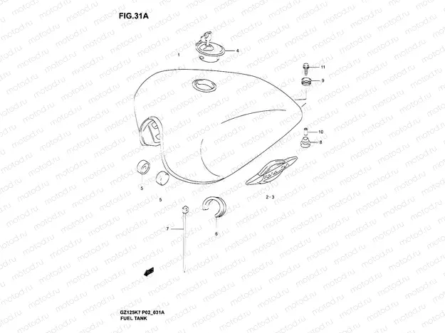 31A - FUEL TANK  (MODEL K5/K6/K7)
