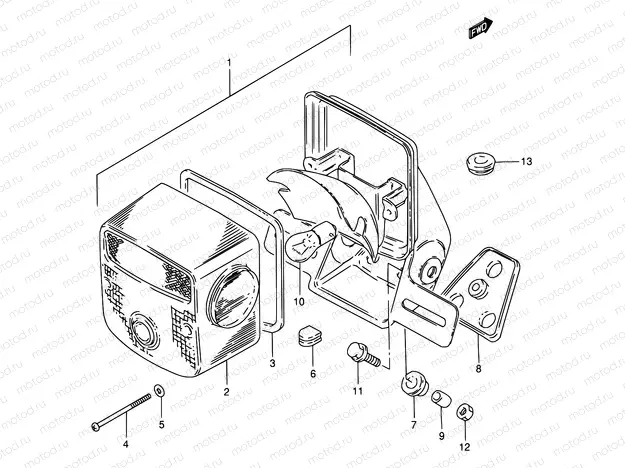 31A - REAR COMBINATION LAMP (E22)