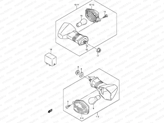 31A - TURNSIGNAL LAMP (MODEL K4/K5/K6)