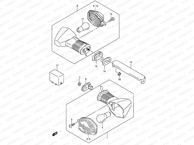 31A - TURNSIGNAL LAMP (SV1000/U1/U2)