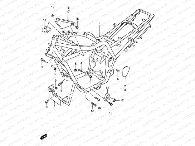 31E - FRAME (GSF1200SAX)