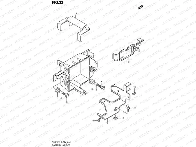 32 - BATTERY HOLDER