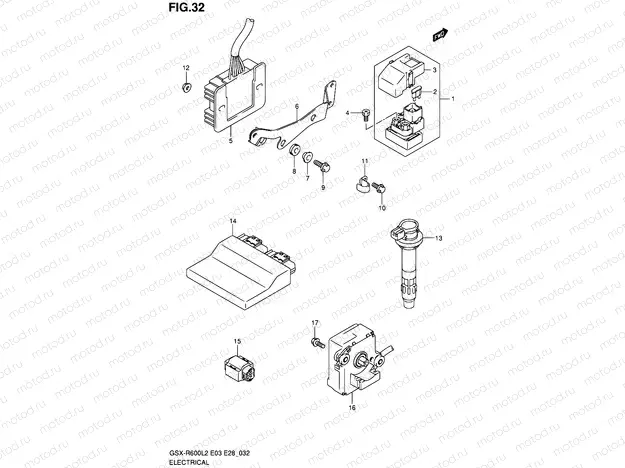 32 - ELECTRICAL (GSX-R600L2 E03)