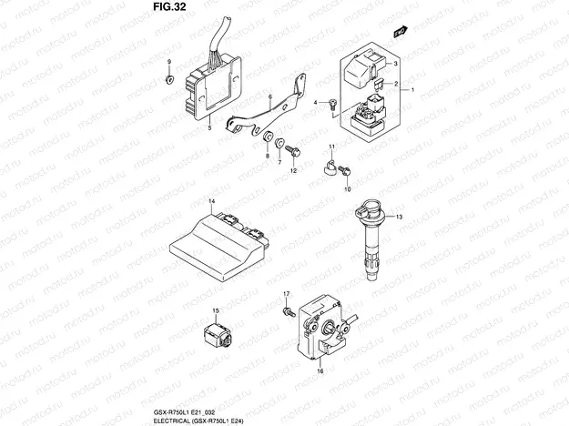 32 - ELECTRICAL (GSX-R750L1 E24)