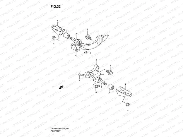 32 - FOOTREST (E24)