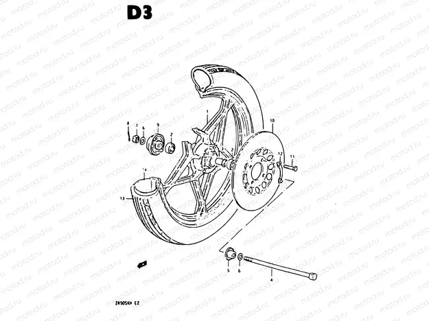 32 - FRONT WHEEL
