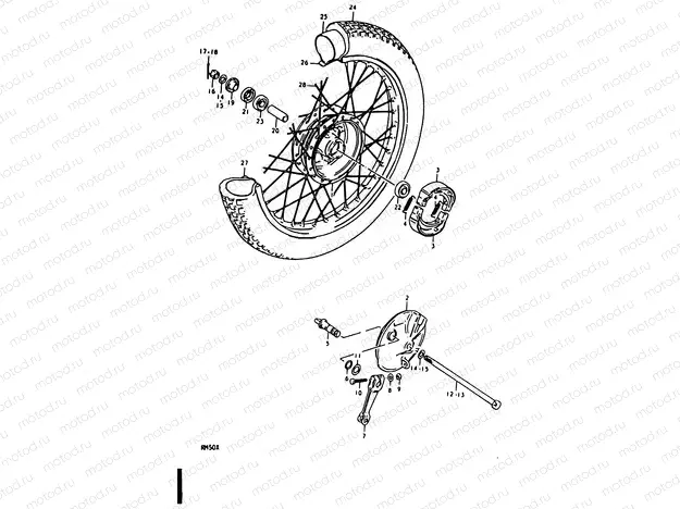 32 - FRONT WHEEL