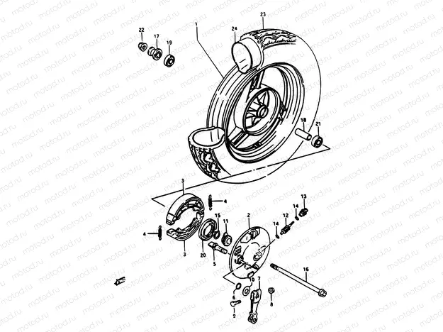 32 - FRONT WHEEL