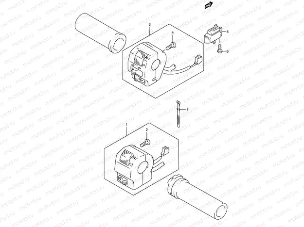 32 - HANDLE SWITCH (MODEL K1/K2/K3)