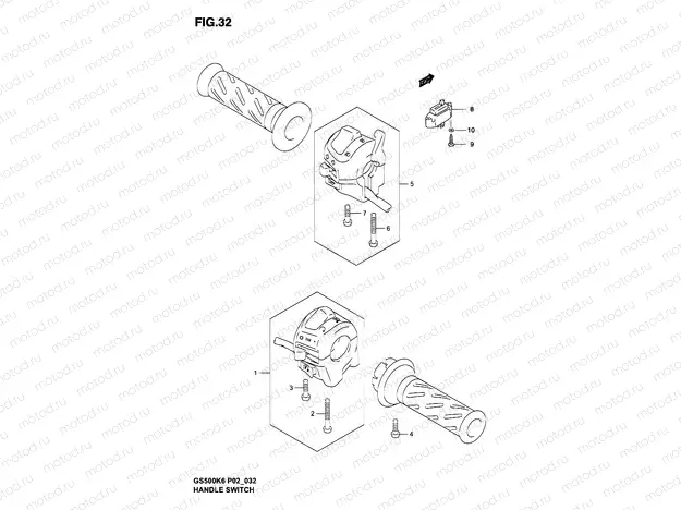 32 - HANDLE SWITCH (MODEL K4/K5)