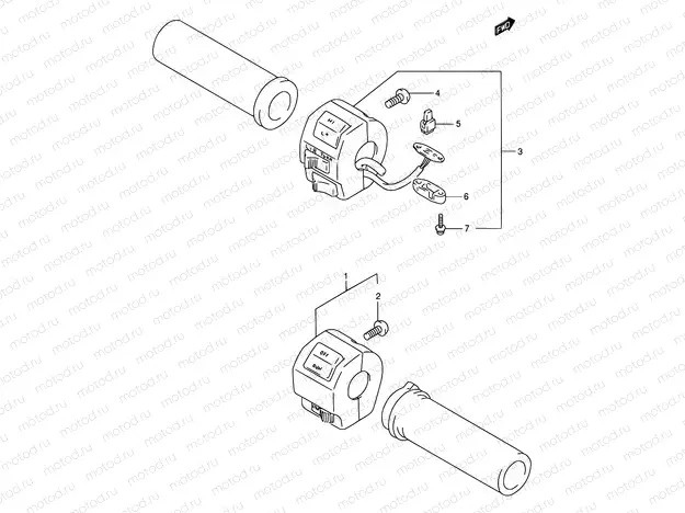 32 - HANDLE SWITCH (MODEL N/P/R)