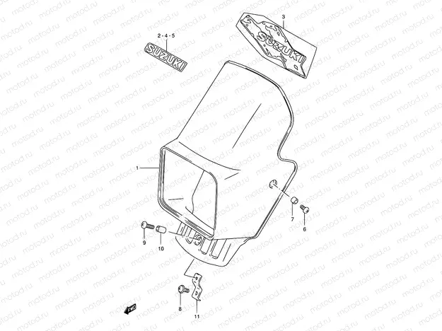 32 - HEADLAMP COVER (MODEL R/S/T/V/W)