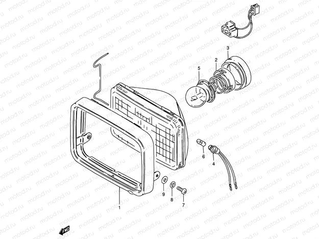 32 - HEADLAMP (E34)