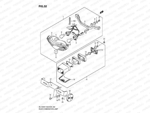 32 - REAR COMBINATION LAMP