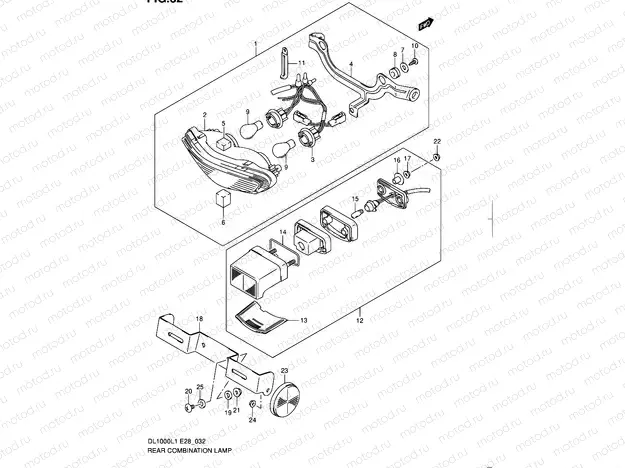 32 - REAR COMBINATION LAMP