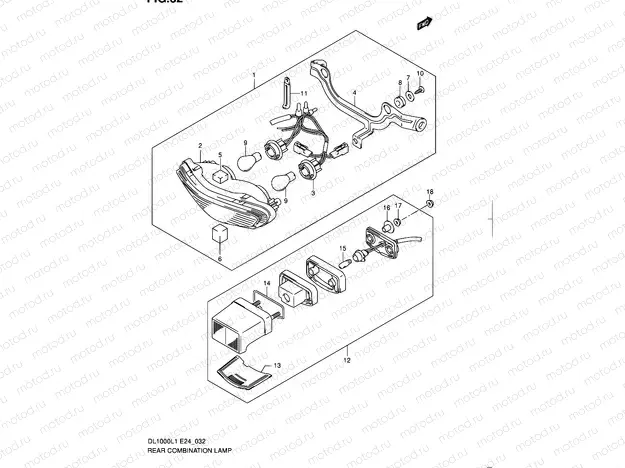 32 - REAR COMBINATION LAMP