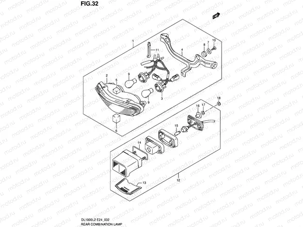 32 - REAR COMBINATION LAMP