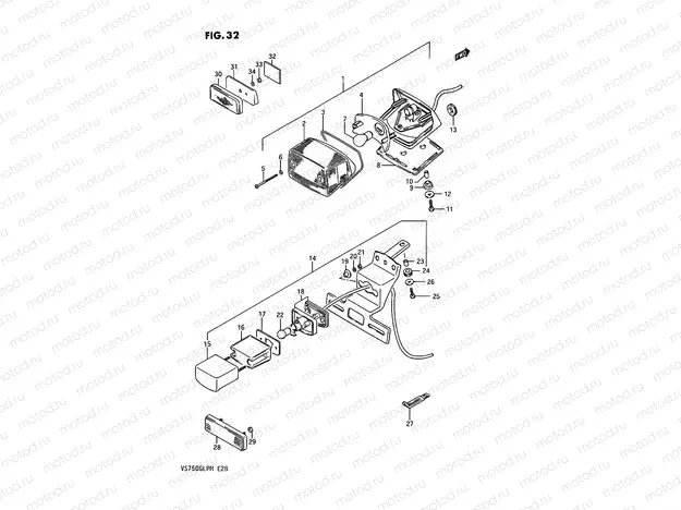 32 - REAR COMBINATION LAMP