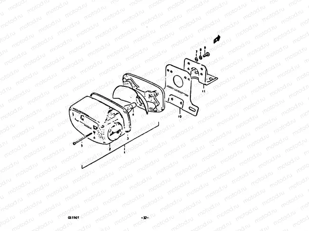 32 - REAR COMBINATION LAMP (E02)