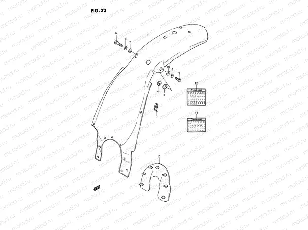 32 - REAR FENDER