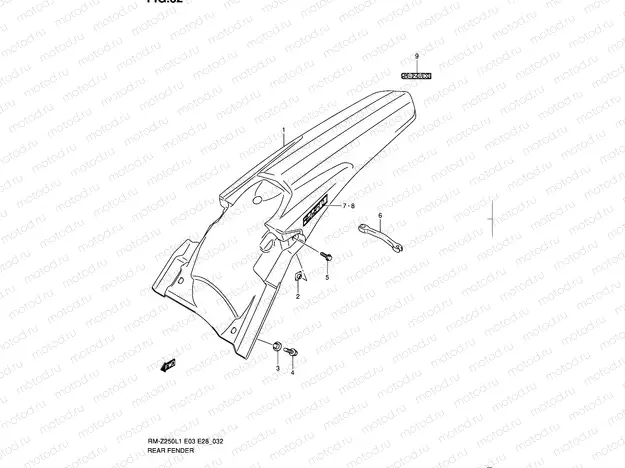 32 - REAR FENDER