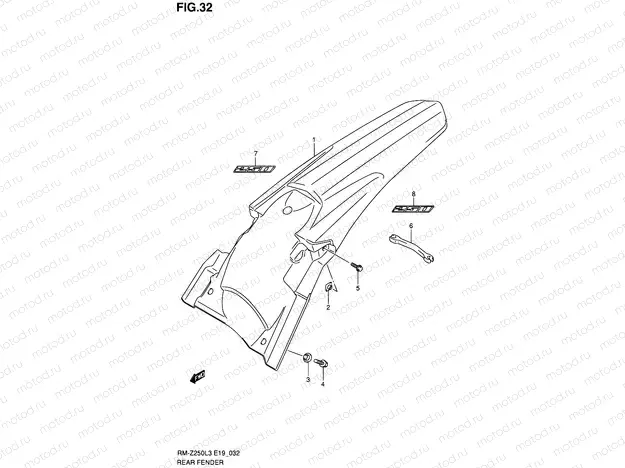 32 - REAR FENDER