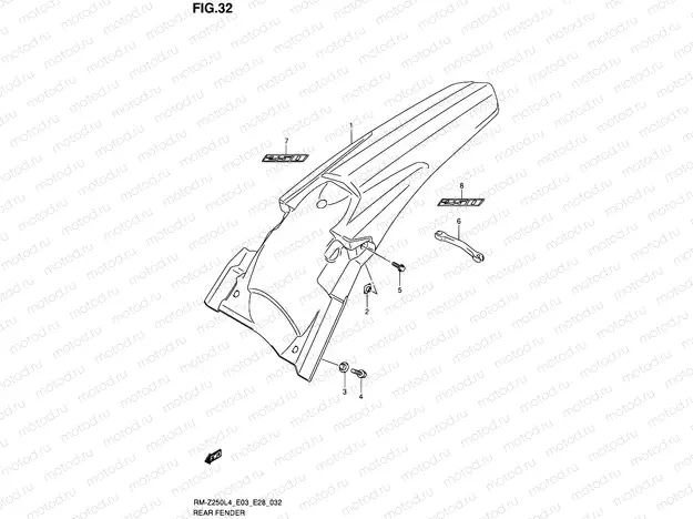 32 - REAR FENDER