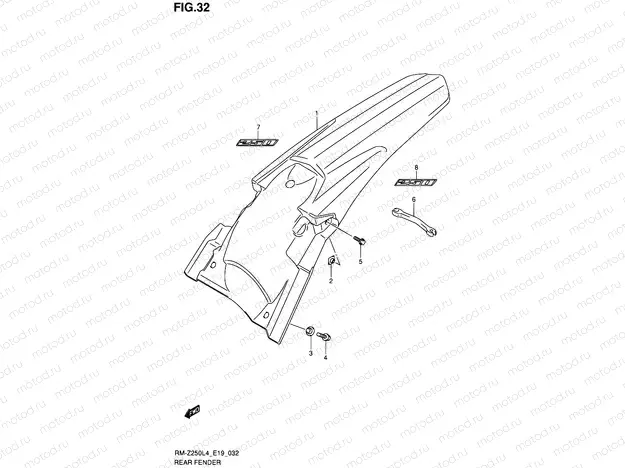 32 - REAR FENDER