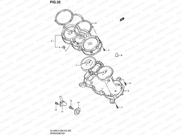 32 - SPEEDOMETER (DL1000L2 E33)