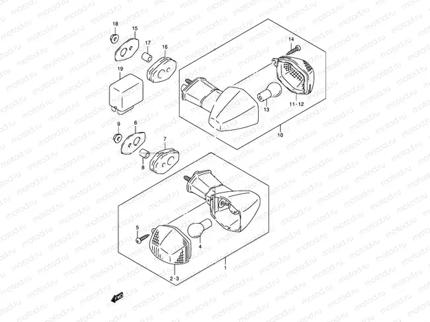 32 - TURN SIGNAL LAMP (GSF1200SK1/SK2/SK3/SK4/SK5/SZK5)