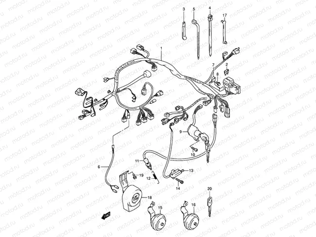 32 - WIRING HARNESS (MODEL W/X)