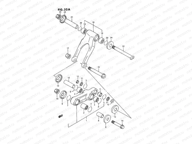 32A - CUSHION LEVER (MODEL P/R/S)