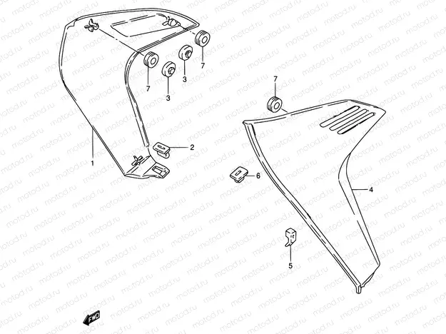 32A - RADIATOR COVER (MODEL P/S)