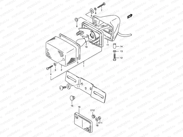 32A - REAR COMBINATION LAMP (MODEL N/R P09)