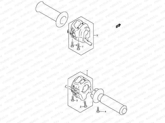 32B - HANDLE SWITCH (MODEL K3/K4/K5/K6 E38)