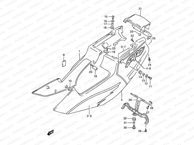 32C - FRAME COVER (MODEL R/T)