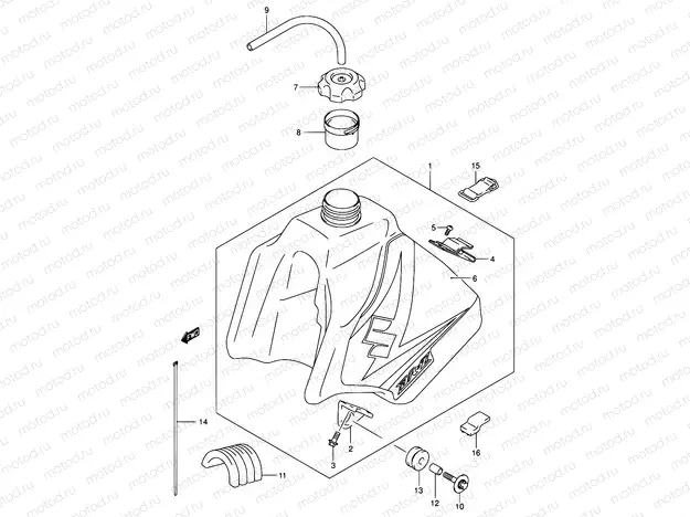 32D - FUEL TANK (MODEL K5)