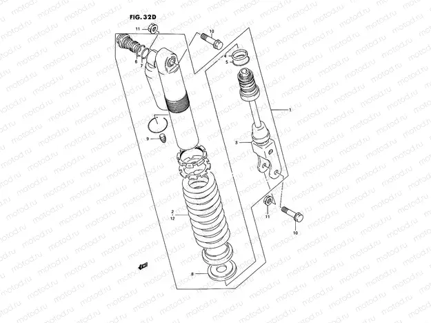 32D - SHOCK ABSORBER (MODEL M/N/P/R/S)