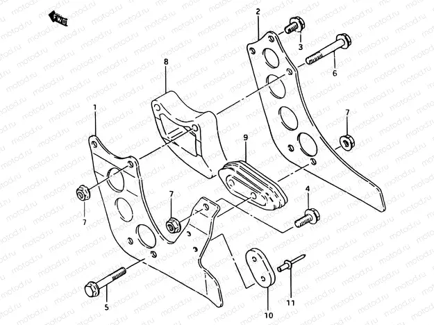 33 - CHAIN GUIDE (MODEL D)