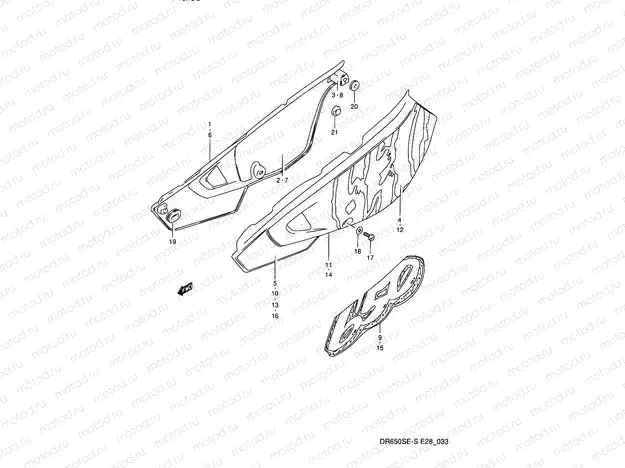 33 - FRAME COVER (MODEL N/P)