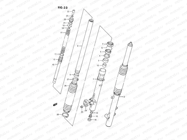 33 - FRONT DAMPER