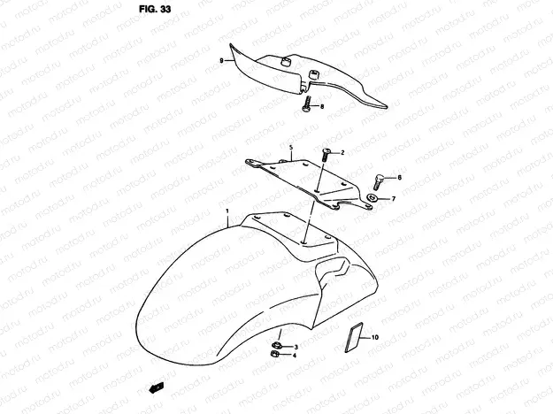 33 - FRONT FENDER