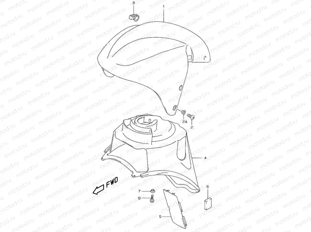 33 - FRONT FENDER (MODEL V/W/X)