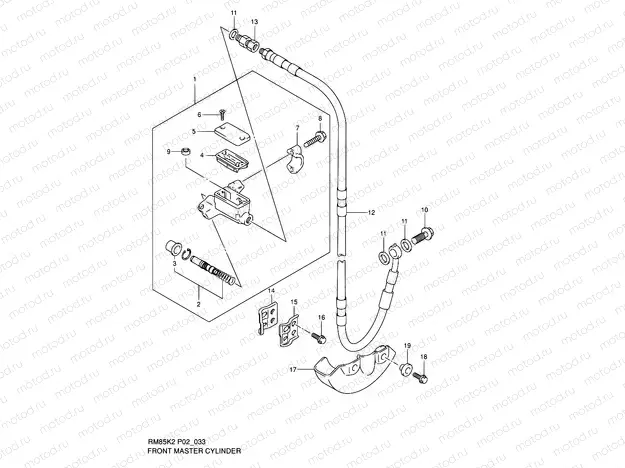 33 - FRONT MASTER CYLINDER