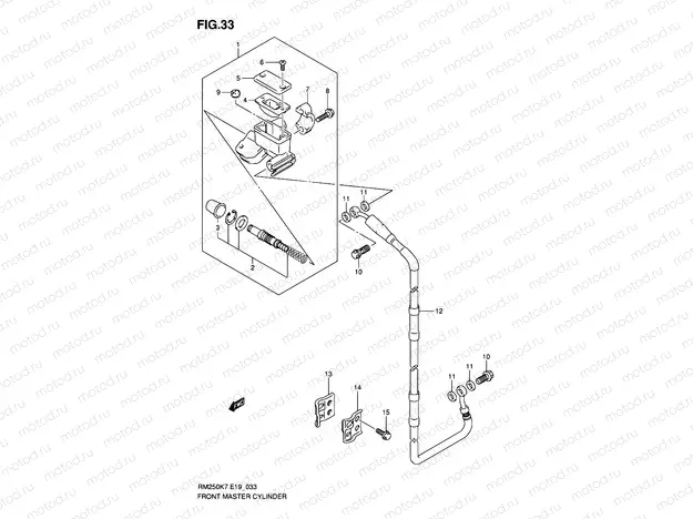 33 - FRONT MASTER CYLINDER