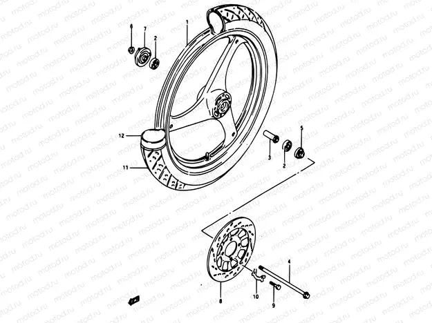 33 - FRONT WHEEL