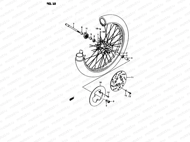 33 - FRONT WHEEL