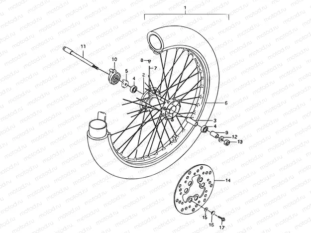 33 - FRONT WHEEL