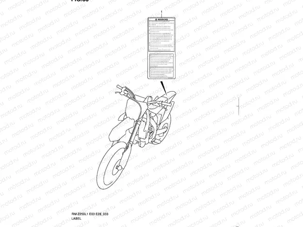 33 - LABEL (RM-Z250L1 E03)