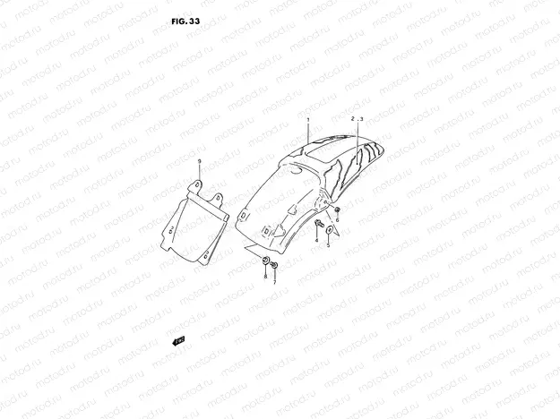 33 - REAR FENDER (MODEL N)